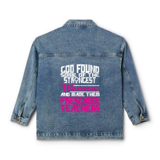 Discover Woman Preschool Teacher Gift Classic Women's Denim Jackets