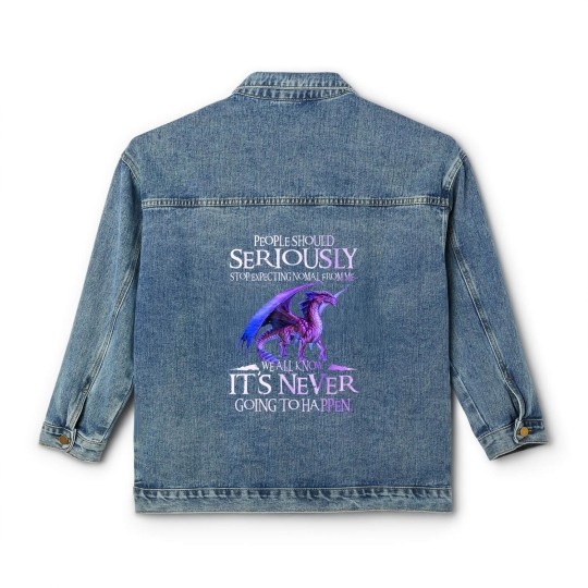 Discover Dragon Seriously Dragon Classic Women's Denim Jackets For Men Womens Classic Women's Denim Jackets