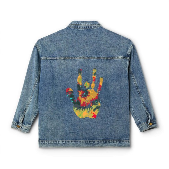 Discover Tie Dye Jerry Vintage - Jerry Garcia Hand - Classic Women's Denim Jackets
