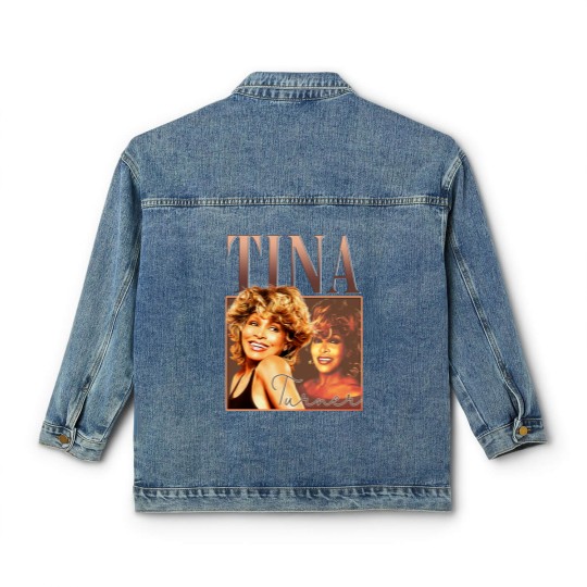 Discover Tina Turner Classic Women's Denim Jackets Vintage Singer Retro Tina Turner Classic Women's Denim Jackets Tina Turner