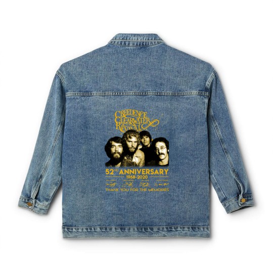 Discover 52 Years Creedence Clearwater Revival Classic Women's Denim Jackets