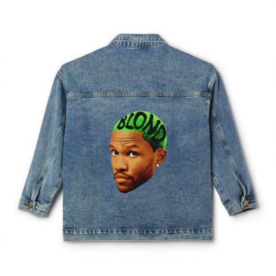 Discover FRANK OCEAN Classic Women's Denim Jackets,  Rap Classic Women's Denim Jackets Jumbo Face Album Cover Classic Women's Denim Jackets