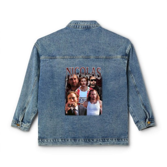 Discover Nicolas Cage Vintage Unisex Classic Women's Denim Jackets, Vintage Nicolas Cage Classic Women's Denim Jackets