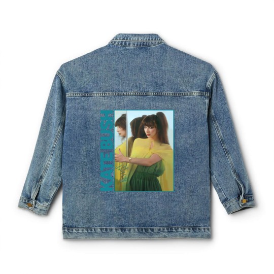Discover Vintage Graphic Kate Bush Original Design Short Sleeve Crewneck Unisex Classic Women's Denim Jackets