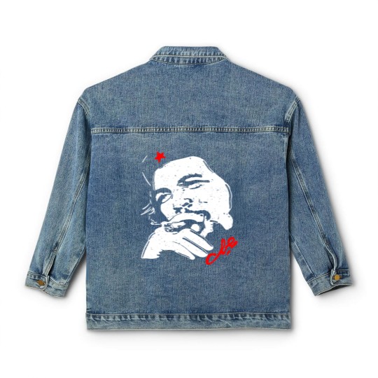 Discover Rebel Cuban Classic Women's Denim Jackets Guerrilla Revolution Vintage Che Guevara Classic Women's Denim Jackets