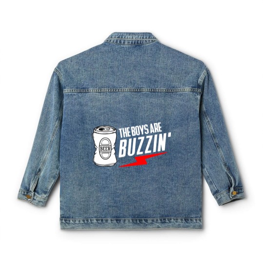 Discover The Boys Are Buzzin Hanging With The Boys Classic Women's Denim Jackets