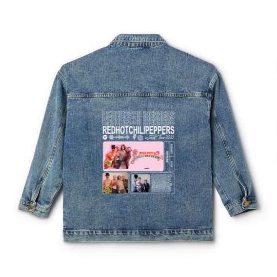 Discover Red Hot Chili Peppers Music Classic Women's Denim Jackets, World Tour 2023 Classic Women's Denim Jackets, Red Hot Chili Peppers Vintage Retro Gift