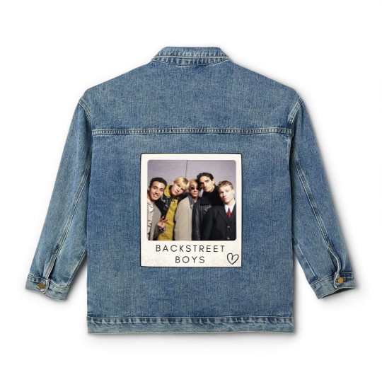 Discover Back Street Boys Polaroid Classic Women's Denim Jackets