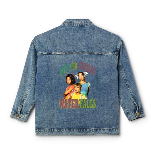 Discover Vintage TLC Classic Women's Denim Jackets | TLC Graphic Classic Women's Denim Jackets | Dont Go Chasing Waterfalls Classic Women's Denim Jackets
