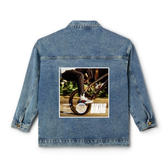 Discover Biking Frank Ocean Jay-Z Tyler The Creator Song Graphic Classic Women's Denim Jackets Classic Women's Denim Jackets