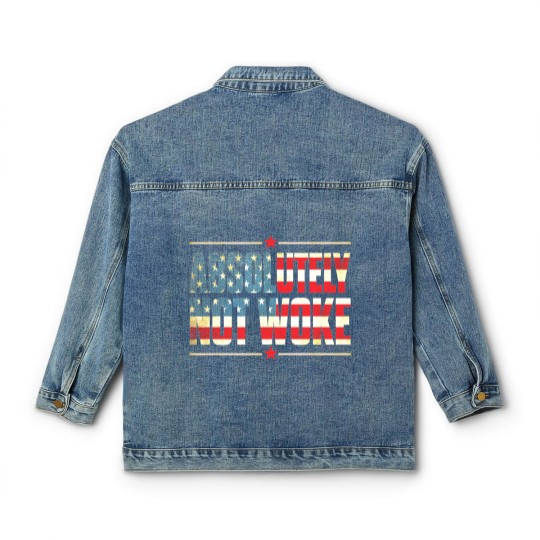 Discover Absolutely Not Woke Anti Woke Cancel Culture Classic Women's Denim Jackets