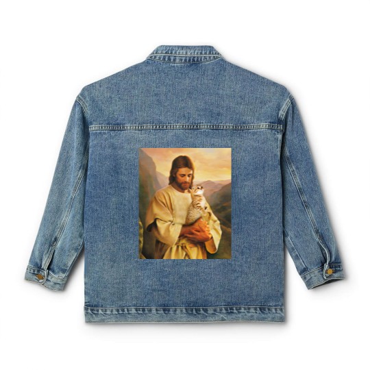 Discover cats and jesus lover gift - Cat And Jesus - Classic Women's Denim Jackets