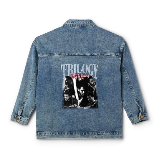 Discover Weeknds Merch Classic Women's Denim Jackets - Music Starboy After Hours, Trilogy, XO Lyrics XOTWOD Weekend