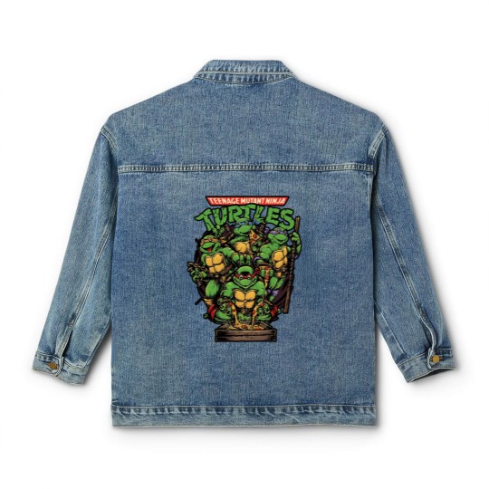 Discover Vintage Ninja Turtle Classic Women's Denim Jackets, Teenage Mutant Ninja