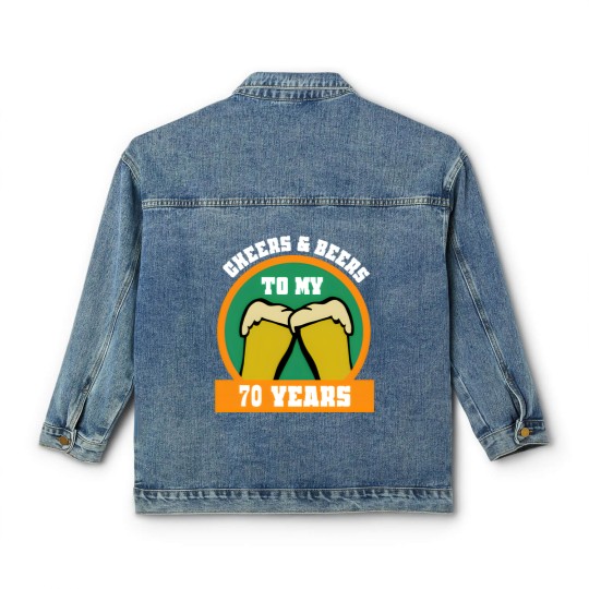 Discover 70th Birthday 70 Years Gift Funny Saying Classic Women's Denim Jackets