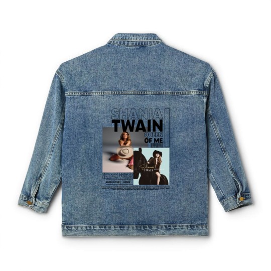 Discover Shania Twain Classic Women's Denim Jackets, Queen Of Me Tour 2023 Classic Women's Denim Jackets, Country Music Singer Classic Women's Denim Jackets