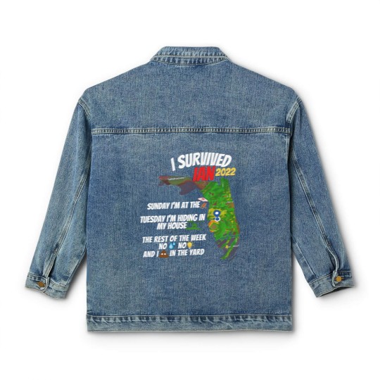 Discover I Survived Hurricane Ian Classic Women's Denim Jackets