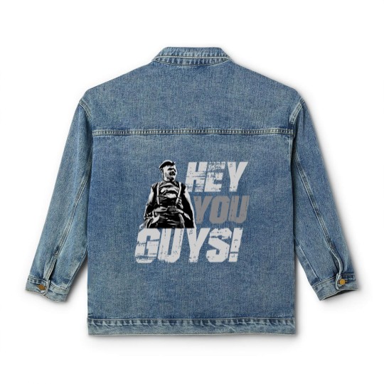 Discover Hey You Guys! The Goonies Sloth Funny Truffle Shuffle One Eyed Willy Classic Movies Parody Classic Women's Denim Jackets