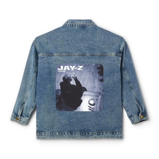 Discover Jay Z Album Cover Graphic Classic Women's Denim Jackets Classic Women's Denim Jackets