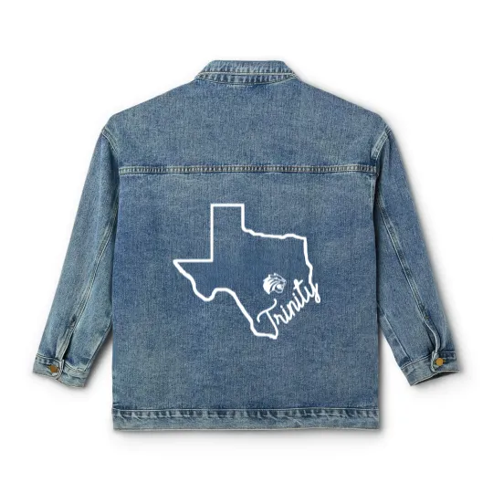 Discover Trinity tigers Classic Women's Denim Jackets, Trinity college, woman Classic Women's Denim Jackets, men Classic Women's Denim Jackets,