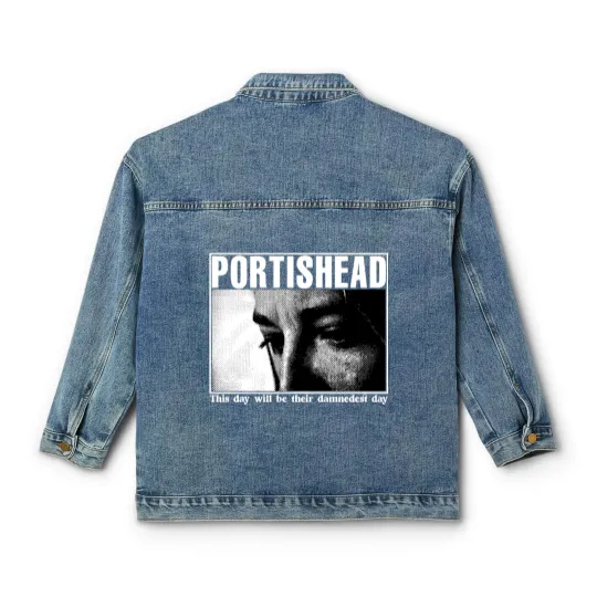 Discover Vintage Portishead 1997 Tour Classic Women's Denim Jackets - Portishead Classic Women's Denim Jackets