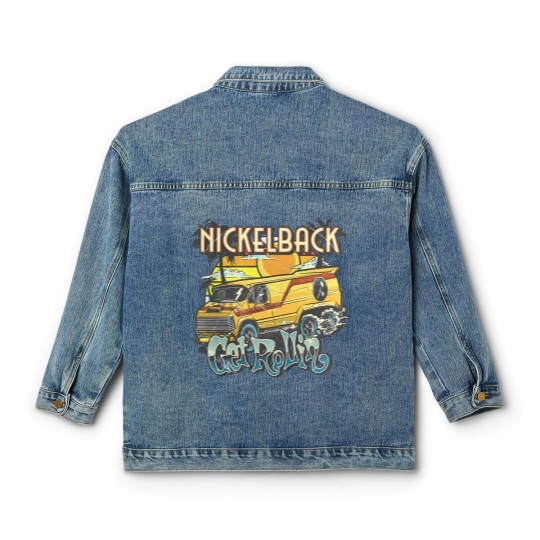 Discover Vintage Nickleback Band Classic Women's Denim Jackets, Nickelback Classic Women's Denim Jackets
