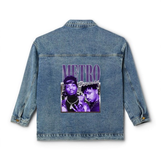 Discover RETRO METRO BOOMIN Vintage Classic Women's Denim Jackets, Metro Boomin Hip-Hop/Rap