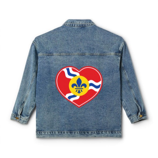 Discover I Heart Saint Louis - St Louis - Classic Women's Denim Jackets