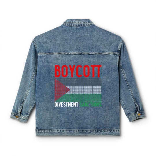Discover Boycott Israel Divestment Sanctions - Palestine Classic Women's Denim Jackets