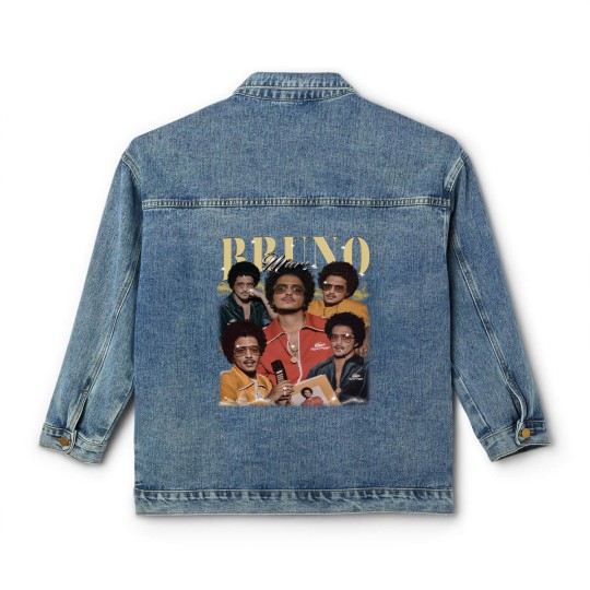 Discover Bruno Mars Music Classic Women's Denim Jackets, Bruno Mars Music Pop Classic Women's Denim Jackets, Bruno Mars Concert 2023 Classic Women's Denim Jackets