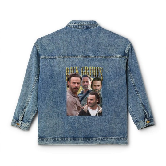 Discover Rick Grimes Vintage Classic Women's Denim Jackets, Gift For Women and Man Unisex Classic Women's Denim Jackets