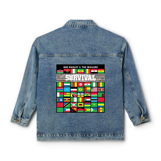 Discover Bob Marley Classic Women's Denim Jackets, Reggae Music Band Classic Women's Denim Jackets