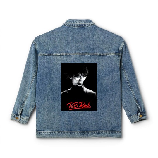 Discover Rest in Peace PnB Rock Classic Women's Denim Jackets, PnB Rock