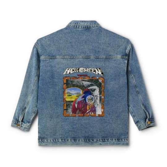 Discover 3 good designs helloween band Classic Women's Denim Jackets
