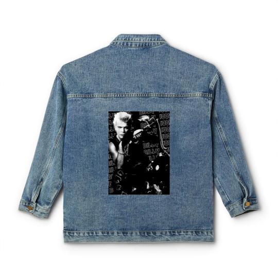 Discover Vintage Billy Idol Classic Women's Denim Jackets, Billy Idol Live Tour 2023 Classic Women's Denim Jackets
