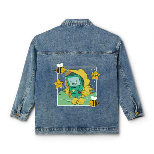 Discover Bimo _Beemo Cartoon - Adventure Time - Classic Women's Denim Jackets
