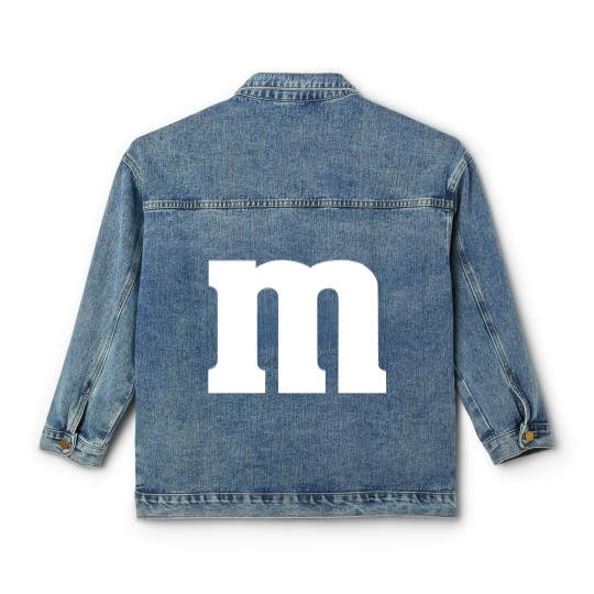 Discover Candy Matching Classic Women's Denim Jackets, M and M Candy Cosplay Classic Women's Denim Jackets, Candy Team Group Classic Women's Denim Jackets, Halloween Costume For Family Group Gift, Birthday Party Classic Women's Denim Jackets
