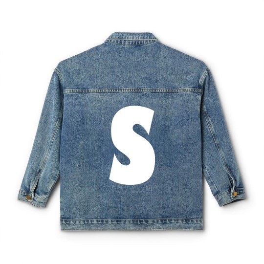 Discover Chipmunks "S" Simon Letter Print Halloween Costume Classic Women's Denim Jackets