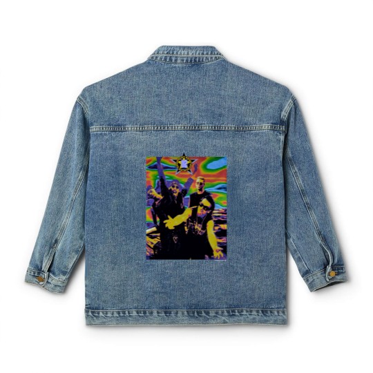 Discover 90s U2 Irish Rock Band Alternative Indie Zooropa Tour 1993 Classic Women's Denim Jackets