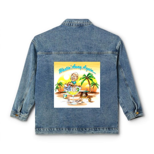 Discover Wastin' Away Again Jimmy Buffett Classic Women's Denim Jackets, Vintage Jimmy Buffett Memorial Classic Women's Denim Jackets