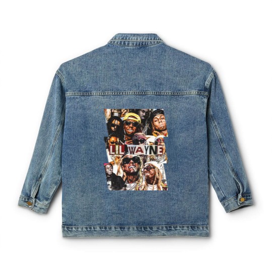Discover Lil Wayne Classic Women's Denim Jackets, Vintage Lil Wayne graphic Classic Women's Denim Jackets, Lil Wayne Classic Women's Denim Jackets