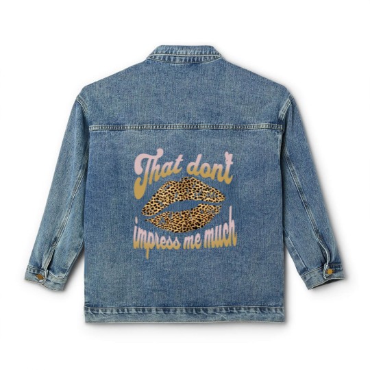 Discover Shania Twain That don't Impress me Leopard Cheetah Print Classic Women's Denim Jackets