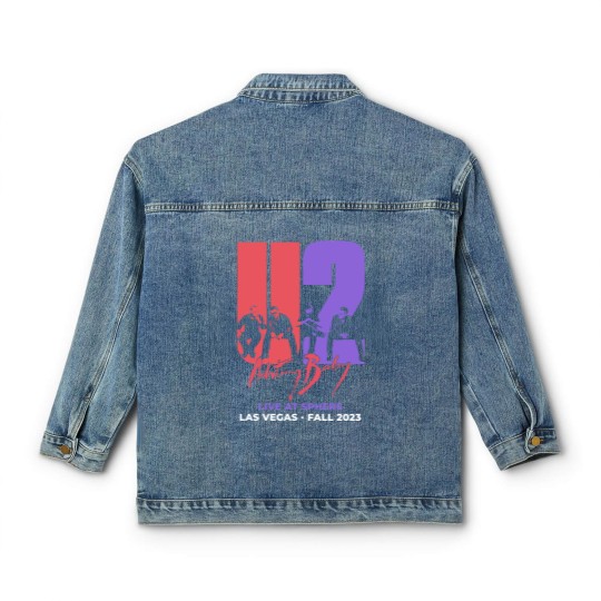 Discover Las Vegas U2 Ultraviolet Sphere 2023, U2 Graphic music Classic Women's Denim Jackets