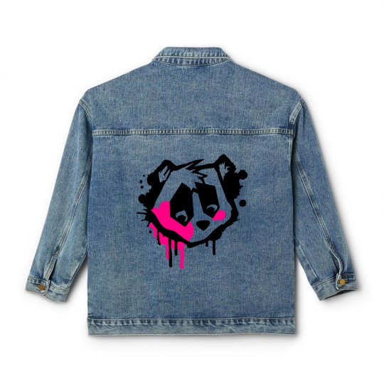 Discover Bear Head in graffiti style Classic Women's Denim Jackets
