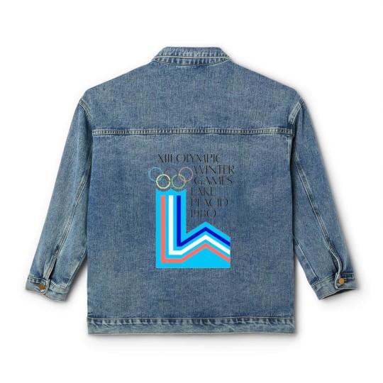 Discover Lake Placid 1980 Winter Olympics Classic Women's Denim Jackets