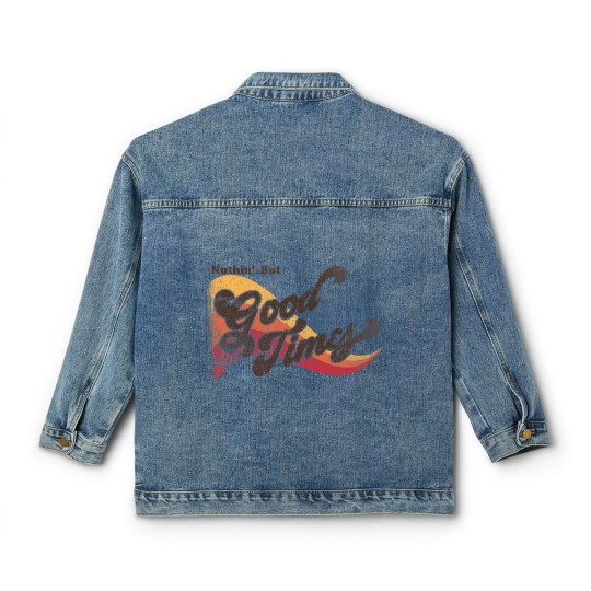 Discover Nuthin' But Good Times 70's Vintage Distressed Retro Classic Women's Denim Jackets