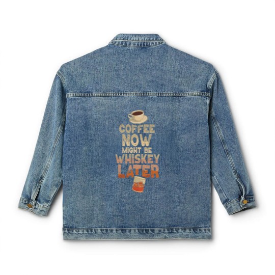 Discover Whiskey Drinker Quote Bourbon Classic Women's Denim Jackets