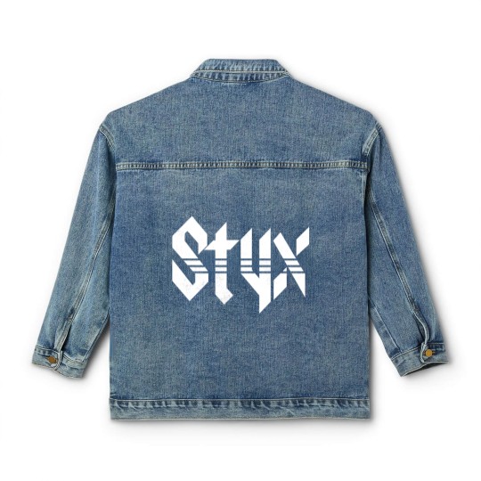 Discover Styxs White Logo Black Adult Classic Women's Denim Jackets