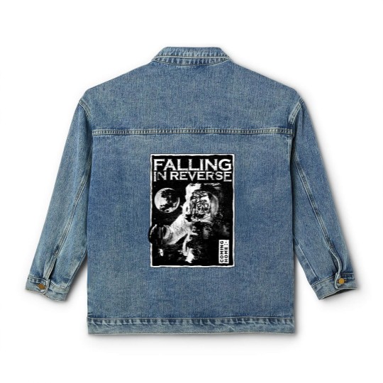 Discover Falling In Reverse Classic Women's Denim Jackets, Falling In Reverse The Popular Mons Tour 2023 Classic Women's Denim Jackets