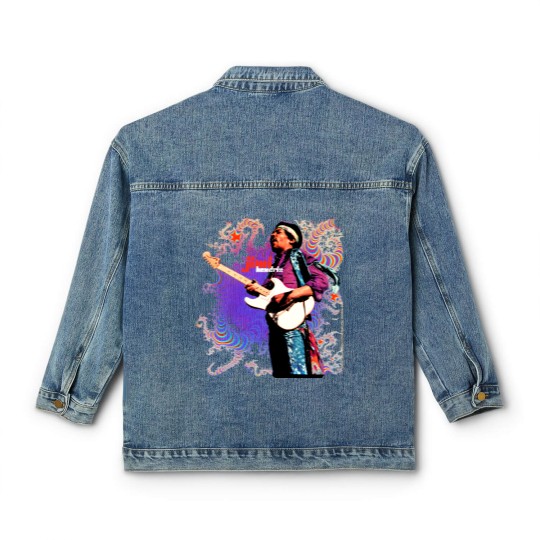 Discover Jimi Hendrix Classic Women's Denim Jackets, Jimi Hendrix Vintage Classic Women's Denim Jackets